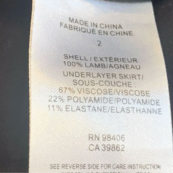 Theory Stila Leather Wrap Mini Skirt Size 2 - Picture 11 of 13